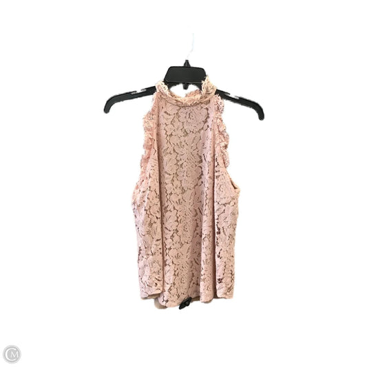 Top Sleeveless By Ee Some In Pink, Size: S