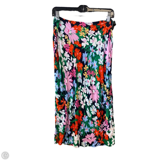 Skirt Midi By Old Navy In Floral Print, Size: L