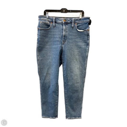 Jeans Skinny By Madewell In Blue Denim, Size: 14