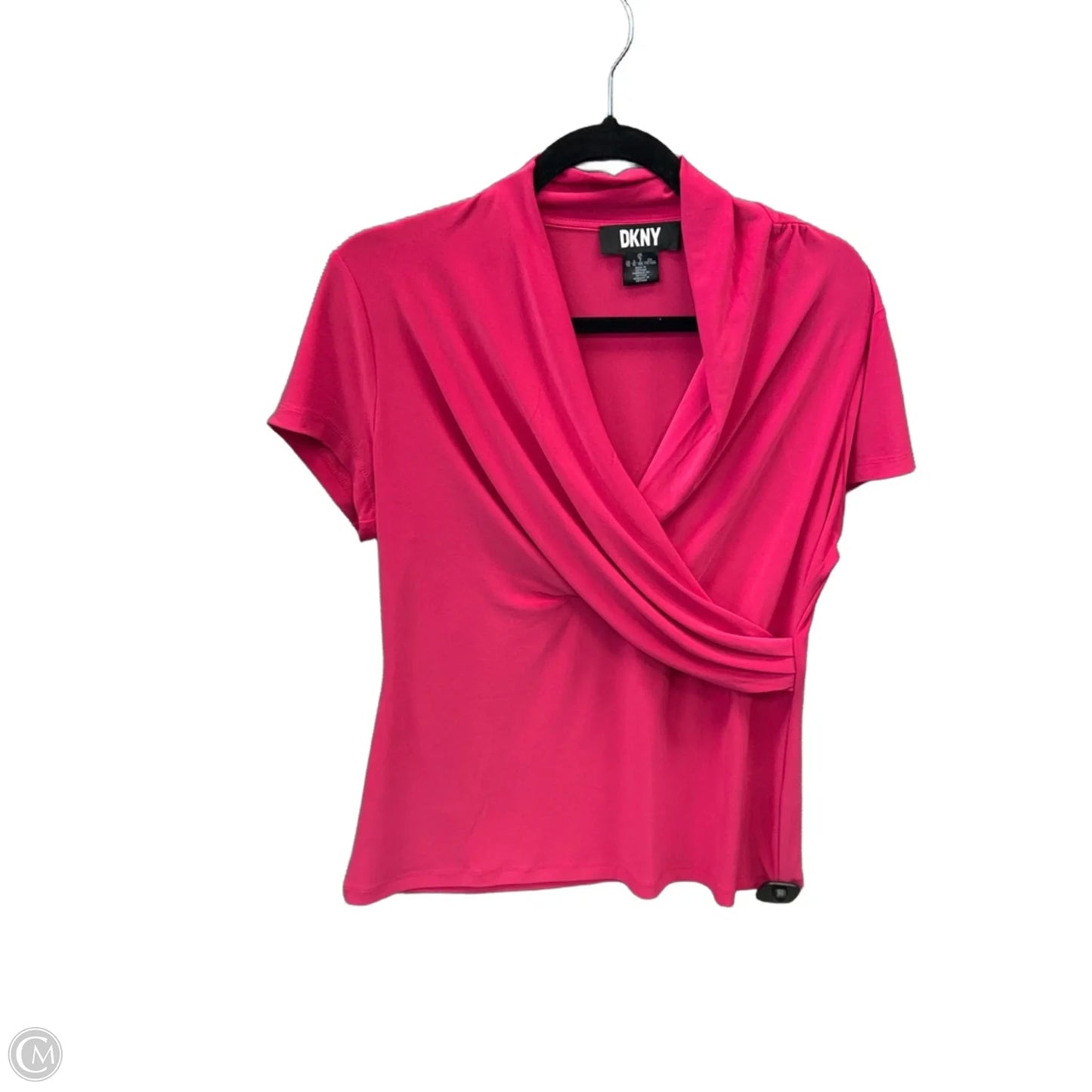Top Short Sleeve By Dkny In Pink, Size: Xl