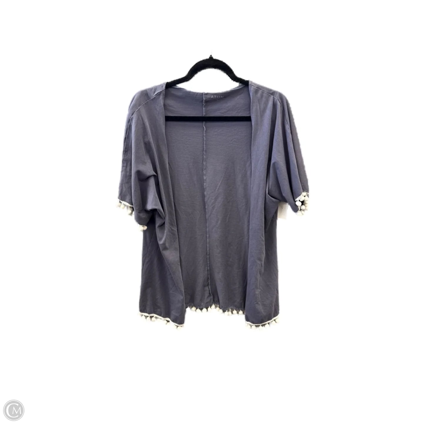 Kimono By Clothes Mentor In Grey, Size: L