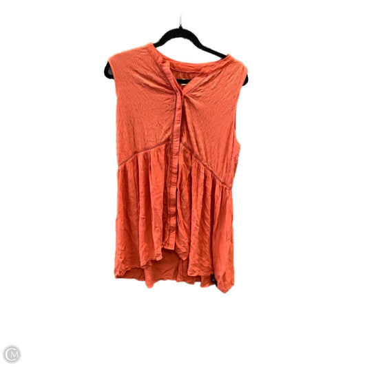 Dress Casual Short By Anthropologie In Orange, Size: L