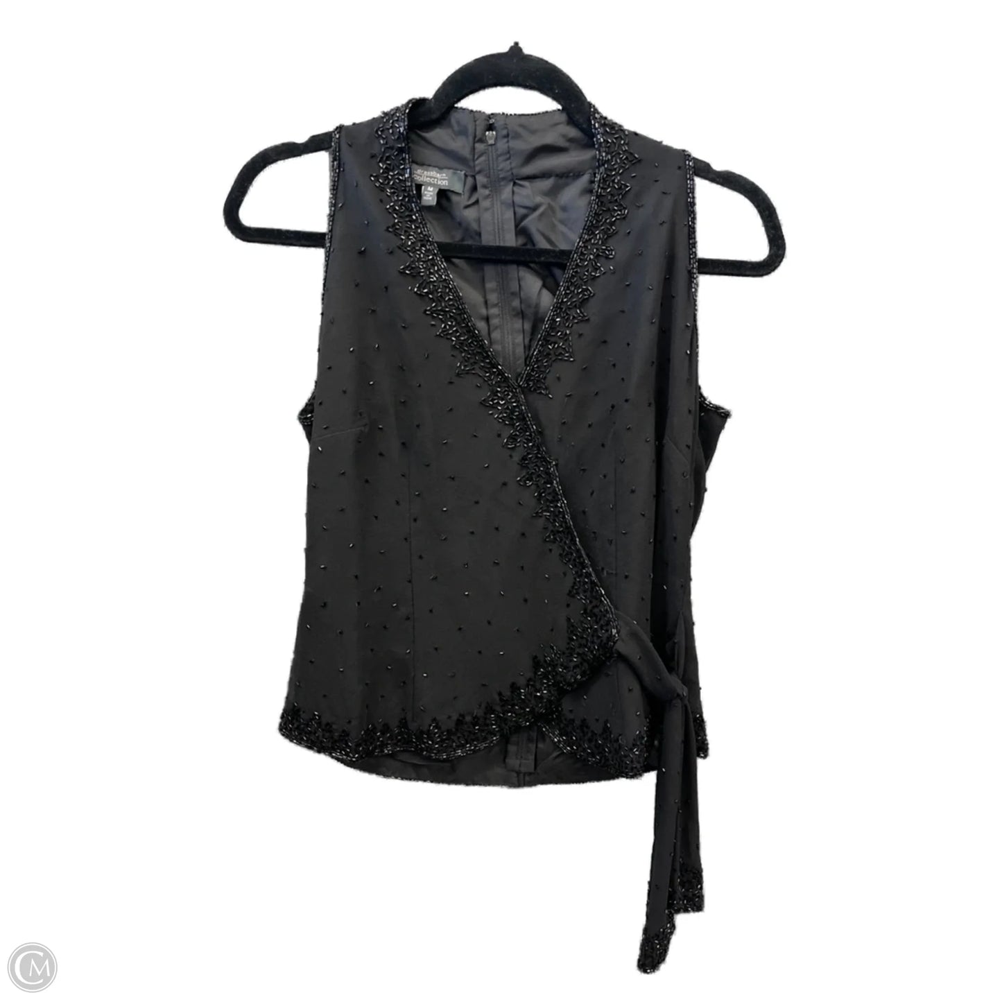 Top Sleeveless By Dressbarn In Black, Size: M