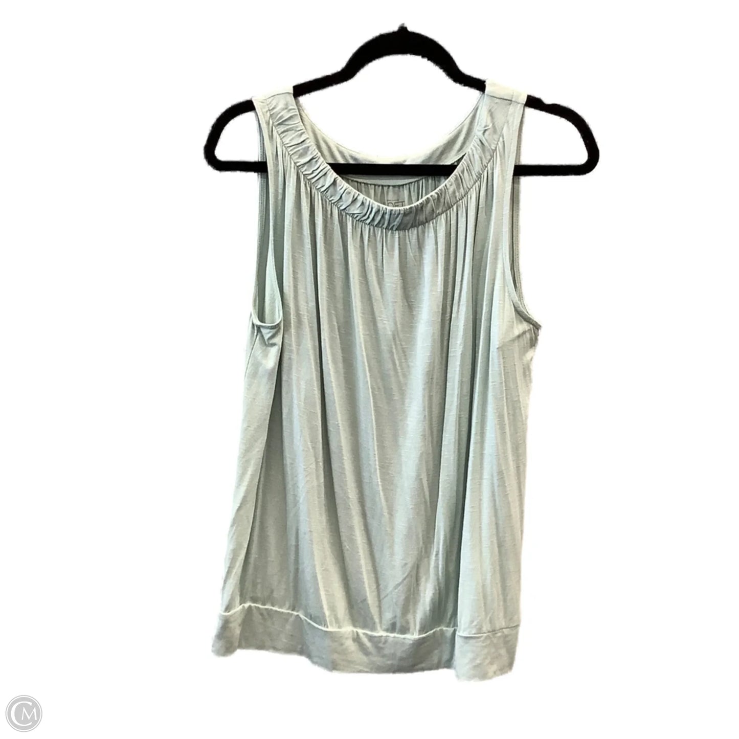 Top Sleeveless By Loft In Green, Size: L