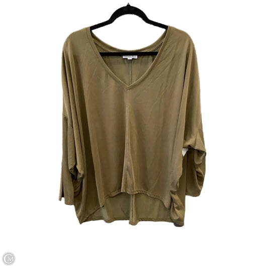 Top Long Sleeve By Ophelia Roe In Green, Size: 3x