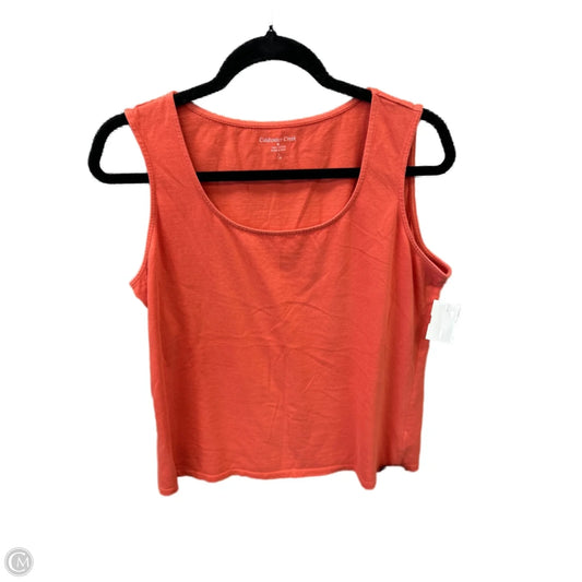 Top Sleeveless By Coldwater Creek In Orange, Size: L
