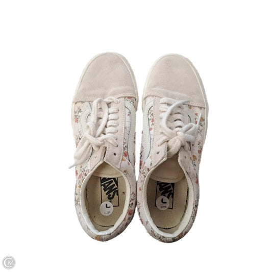 Shoes Sneakers By Vans In Floral Print, Size: 7