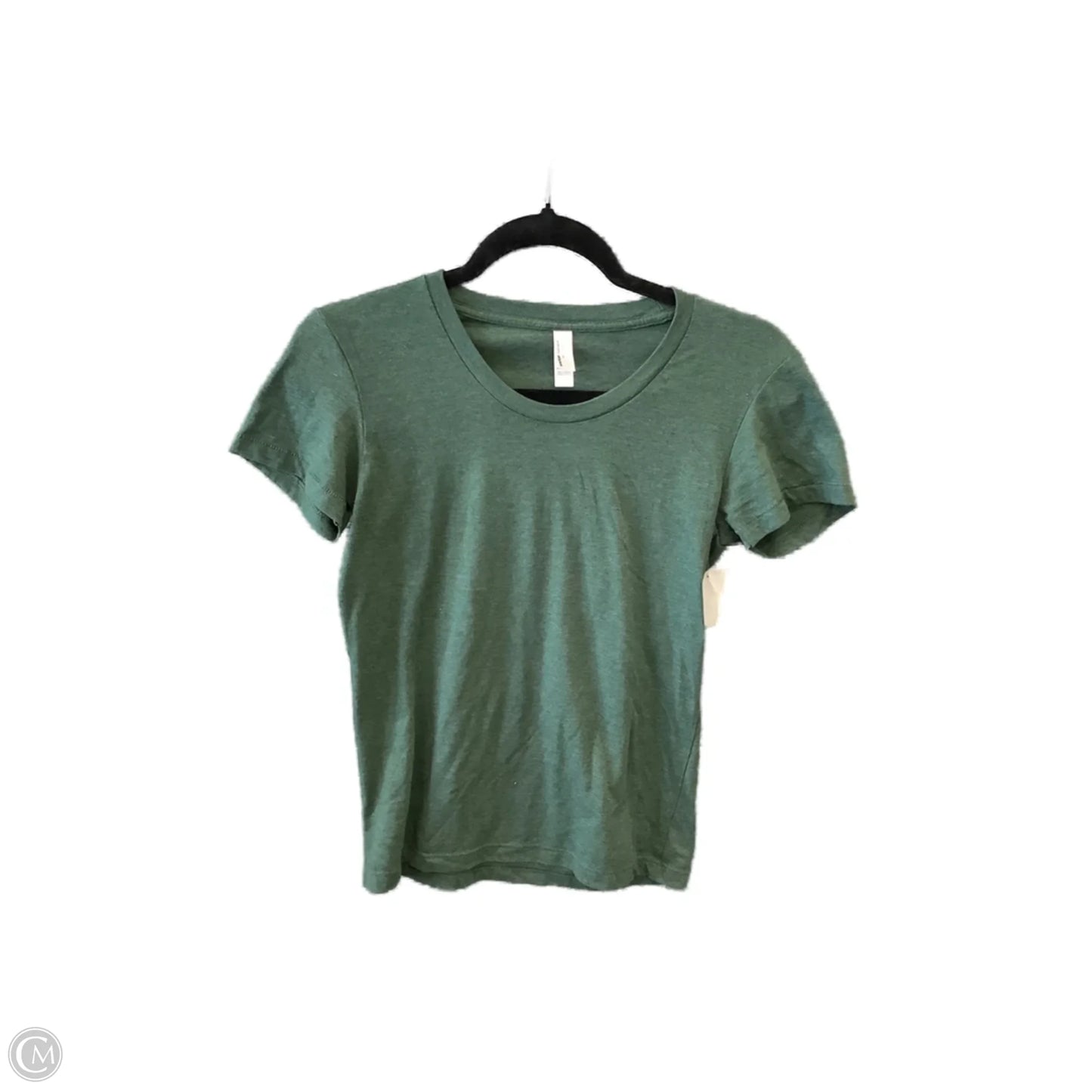 Top Short Sleeve Basic By American Apparel In Green, Size: L