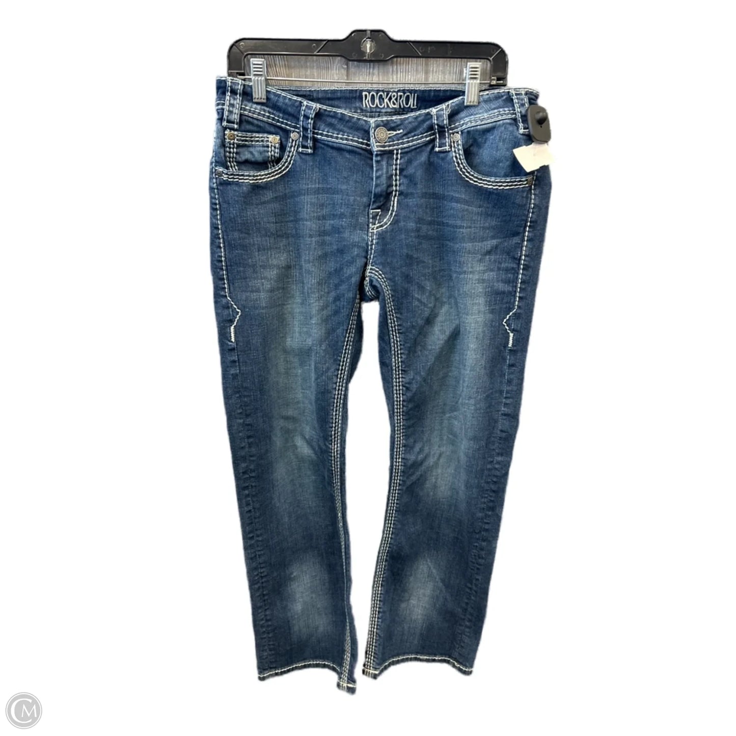 Jeans Boot Cut By Clothes Mentor In Blue Denim, Size: 12