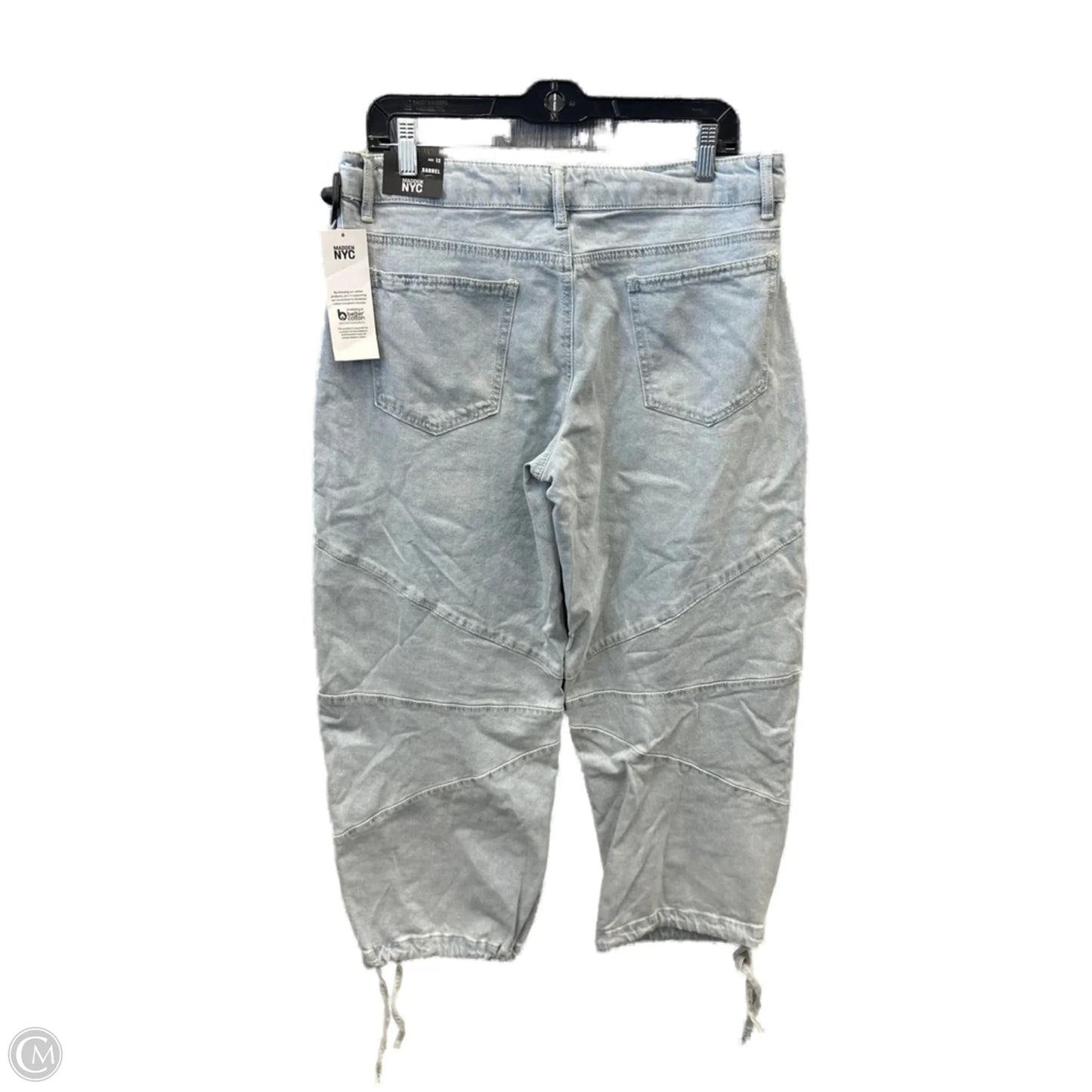 Jeans Wide Leg By Madden Nyc In Blue Denim, Size: 12