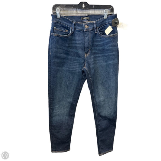 Jeans Straight By Banana Republic In Blue Denim, Size: 12