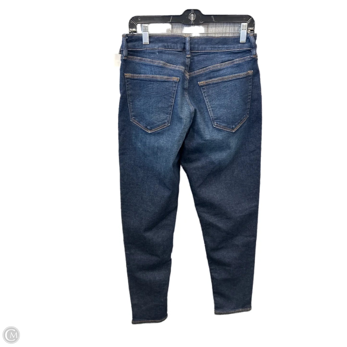 Jeans Straight By Banana Republic In Blue Denim, Size: 12
