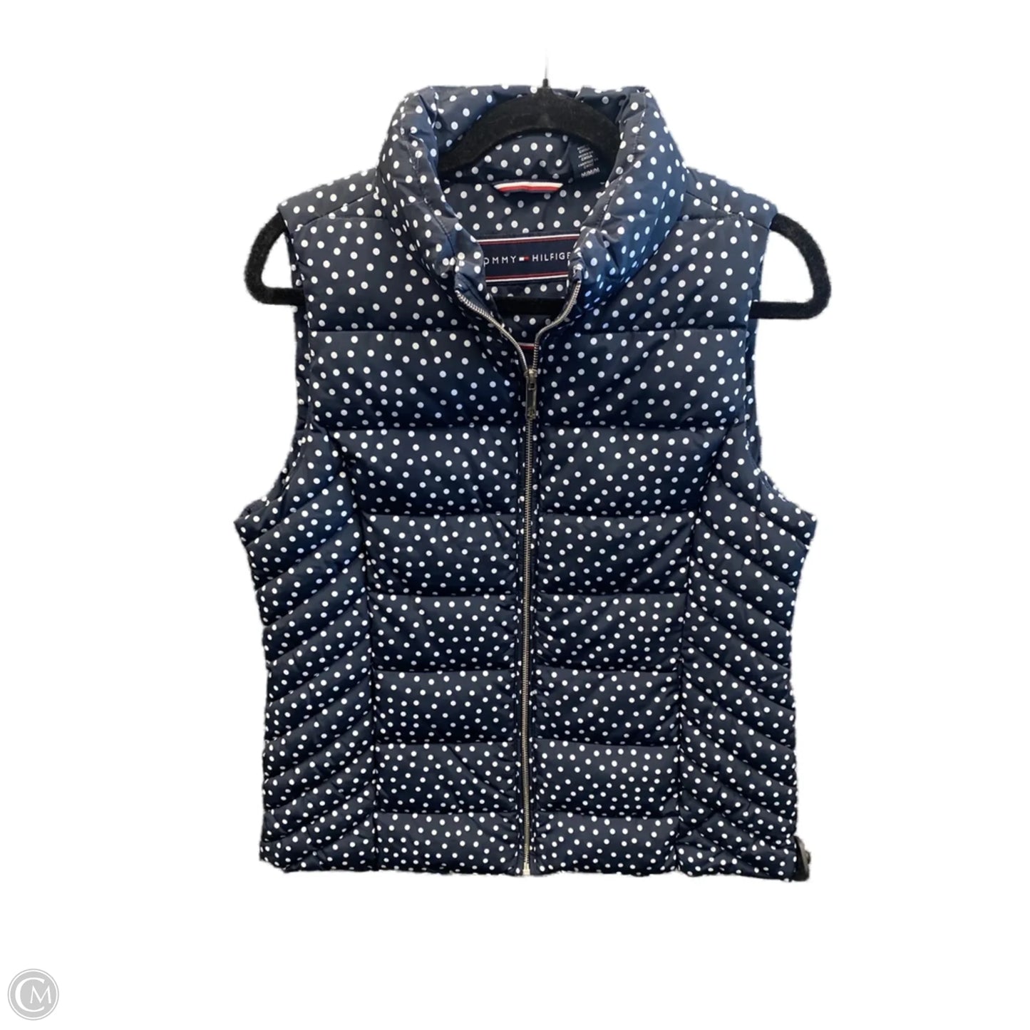 Vest Puffer & Quilted By Tommy Hilfiger In Blue, Size: M