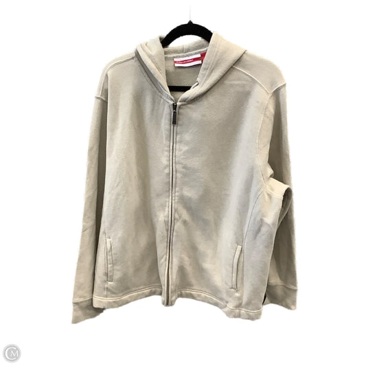 Sweatshirt Hoodie By Gloria Vanderbilt In Cream, Size: 1x