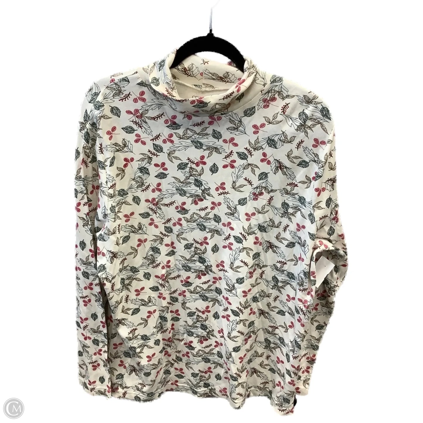 Top Long Sleeve By Cc Hughes In Floral Print, Size: 1x