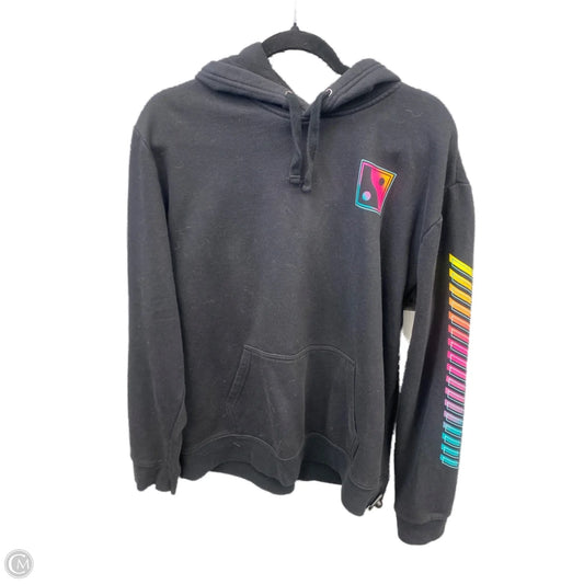 Sweatshirt Hoodie By Clothes Mentor In Black, Size: L