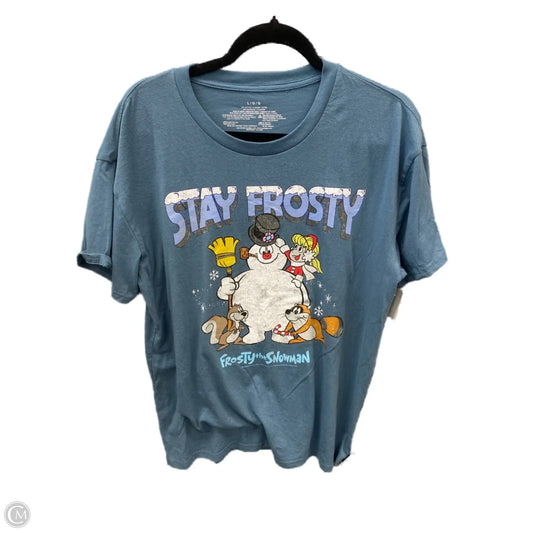 Top Short Sleeve By Clothes Mentor In Blue, Size: L