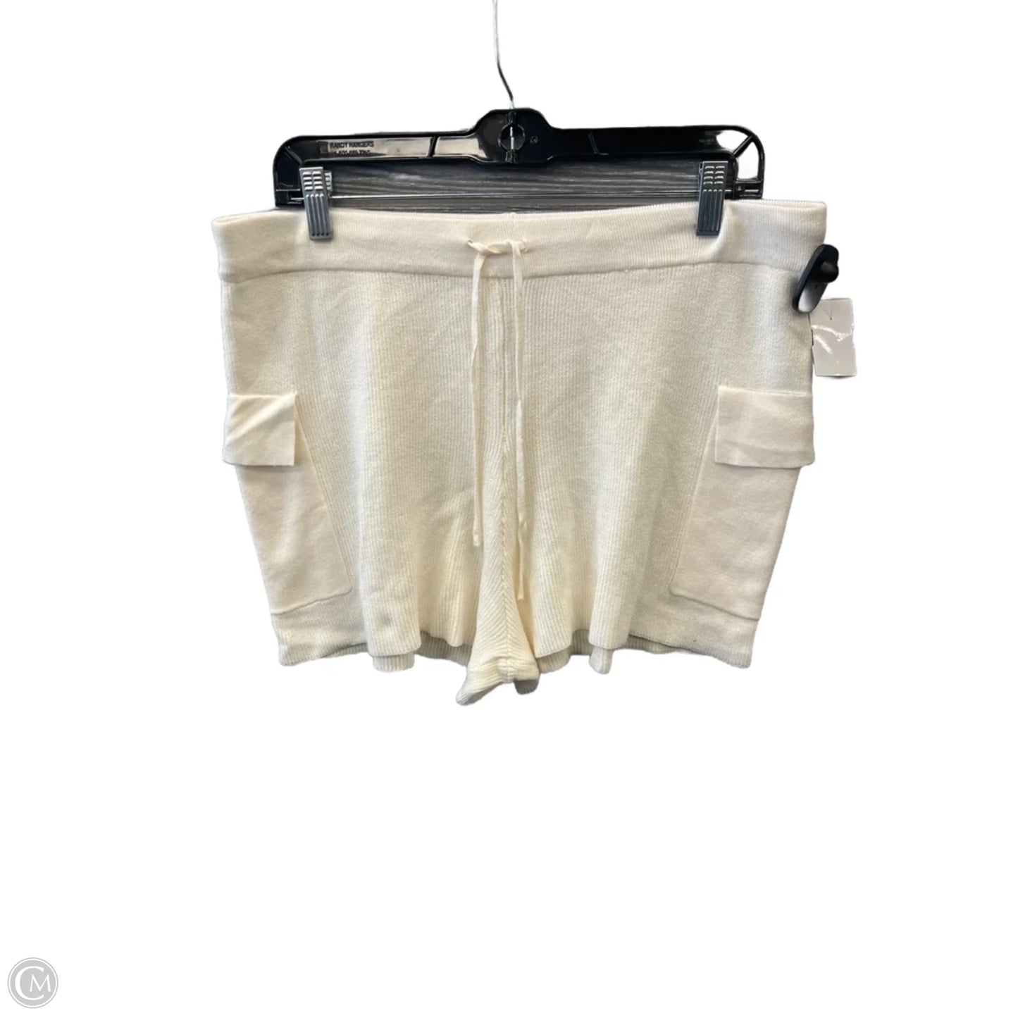 Shorts By Pink Rose In Cream, Size: Xl