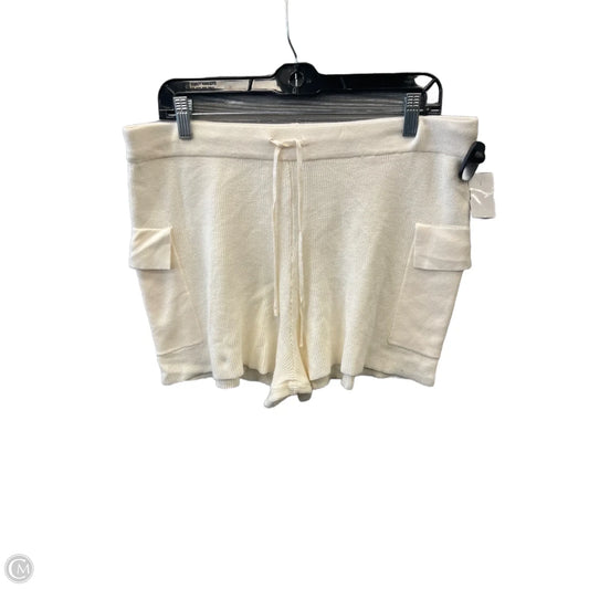Shorts By Pink Rose In Cream, Size: Xl