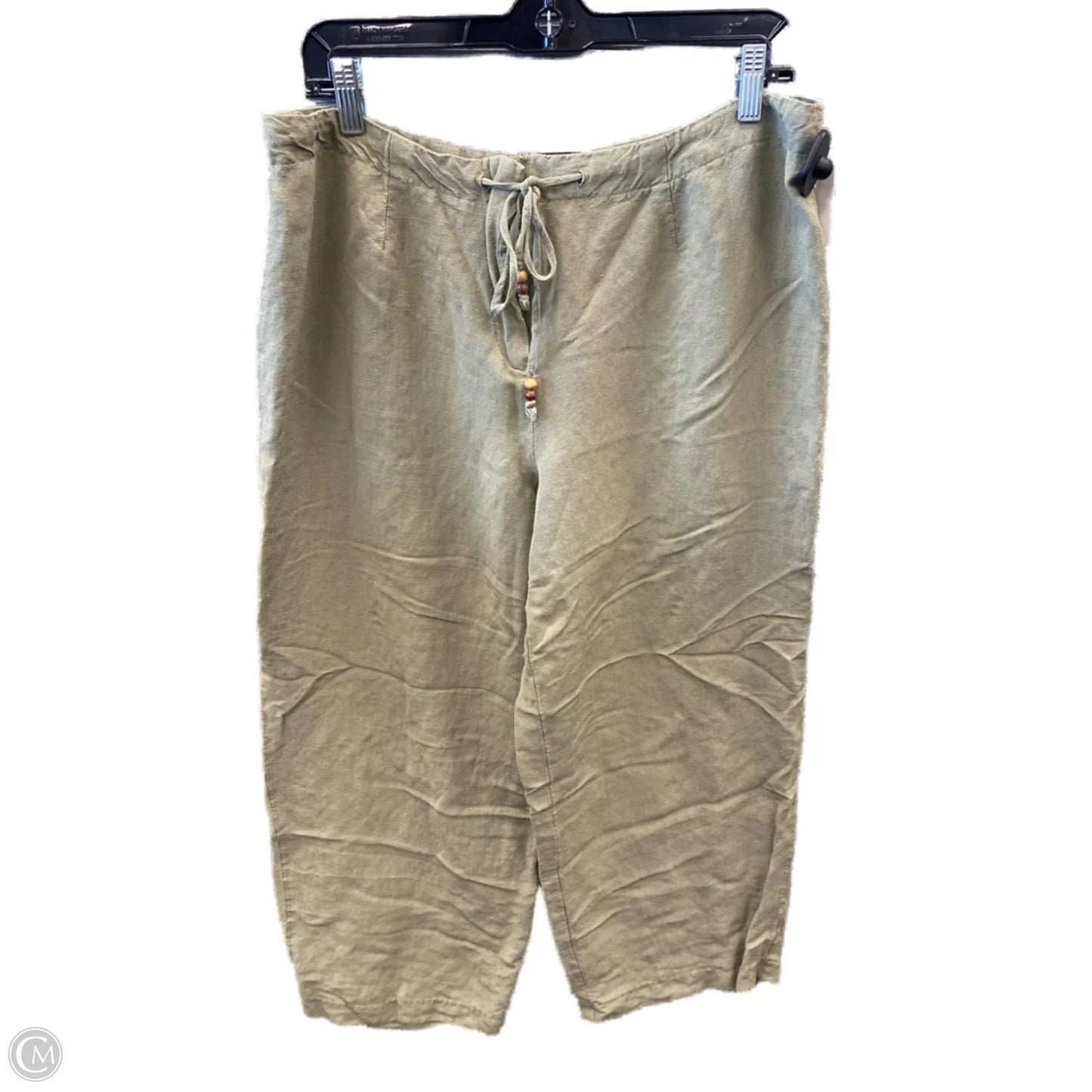Pants Linen By Fashion Bug In Green, Size: 12