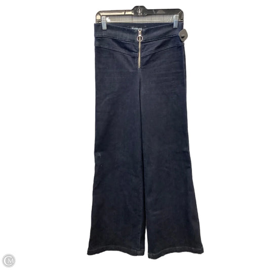 Jeans Wide Leg By Express In Blue Denim, Size: 6