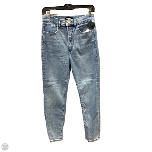 Jeans Skinny By Express In Blue Denim, Size: 4