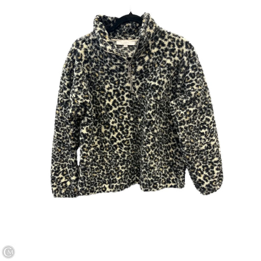 Sweatshirt Collar By Loft In Animal Print, Size: M