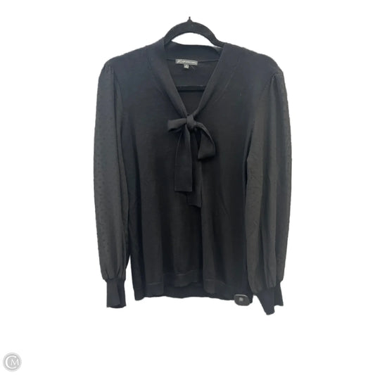 Top Long Sleeve By Adrianna Papell In Black, Size: M