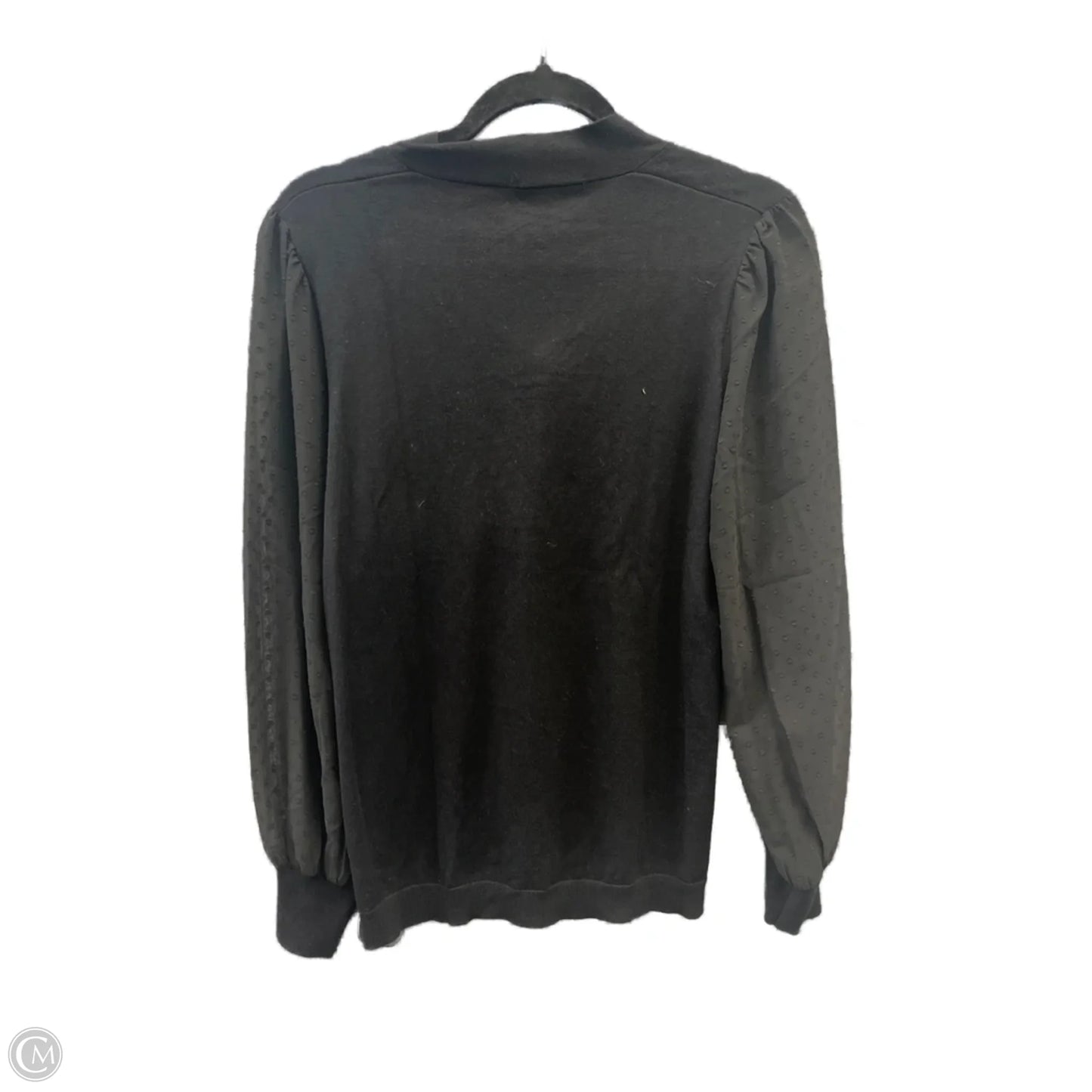 Top Long Sleeve By Adrianna Papell In Black, Size: M