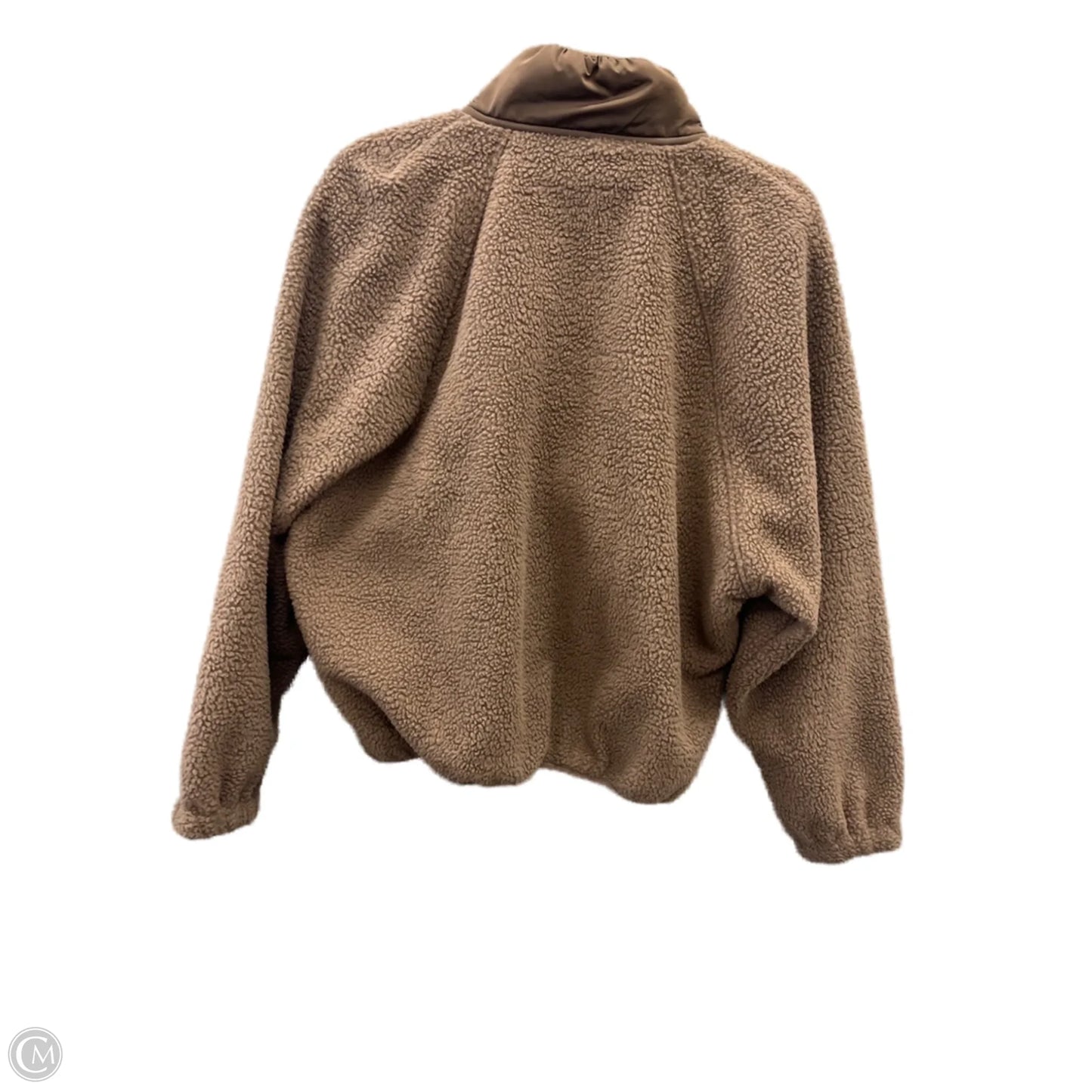 Jacket Faux Fur & Sherpa By Clothes Mentor In Brown, Size: S