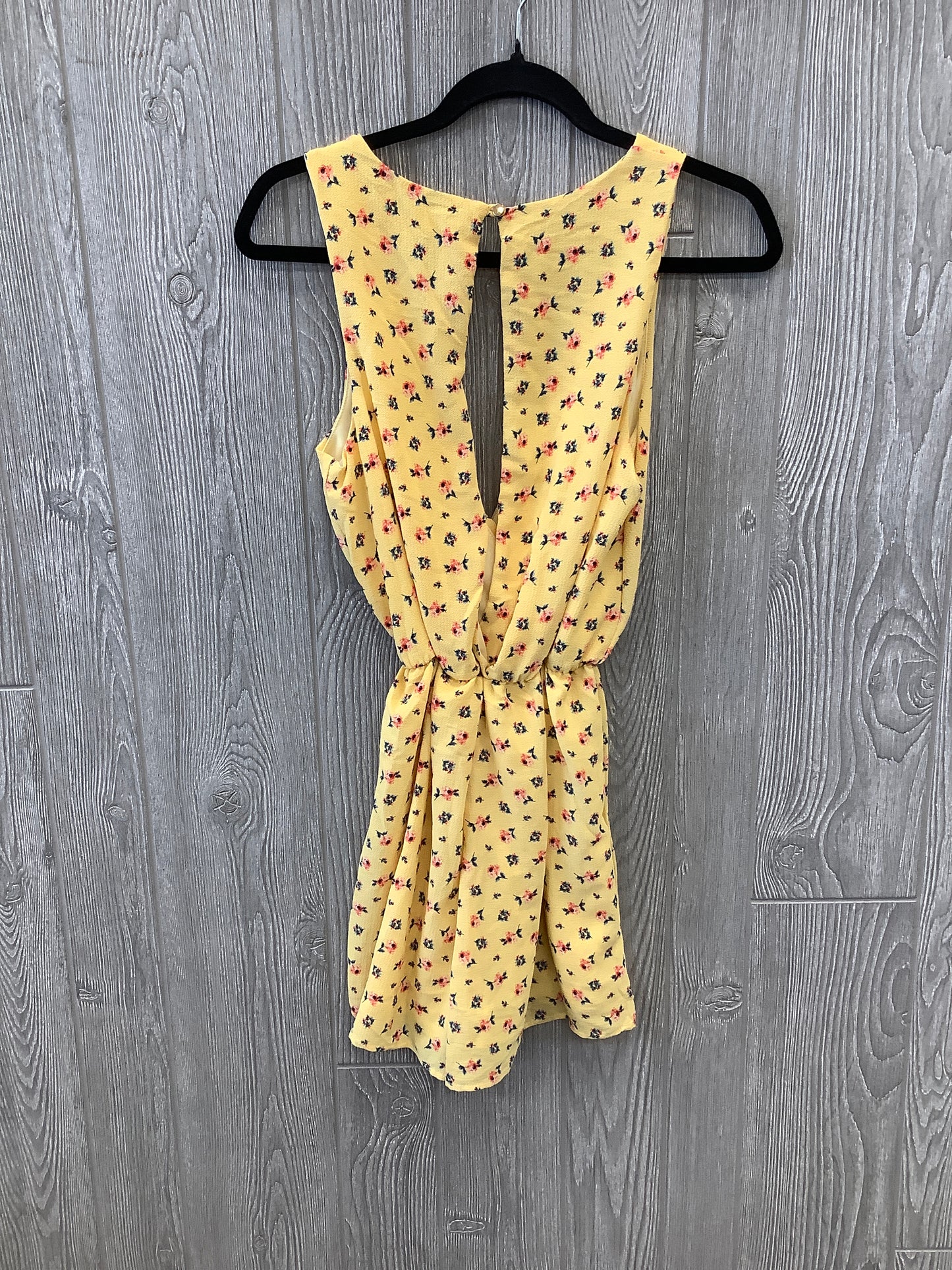 Yellow Dress Casual Short Everly, Size M