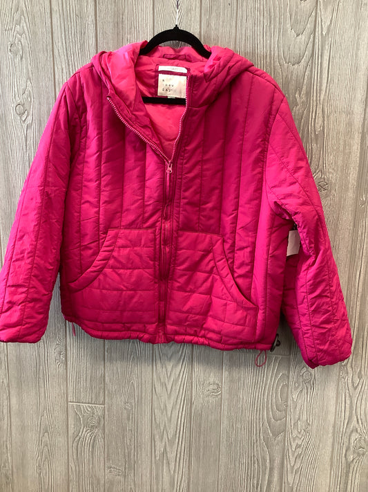 Jacket Puffer & Quilted By A New Day In Pink, Size: M