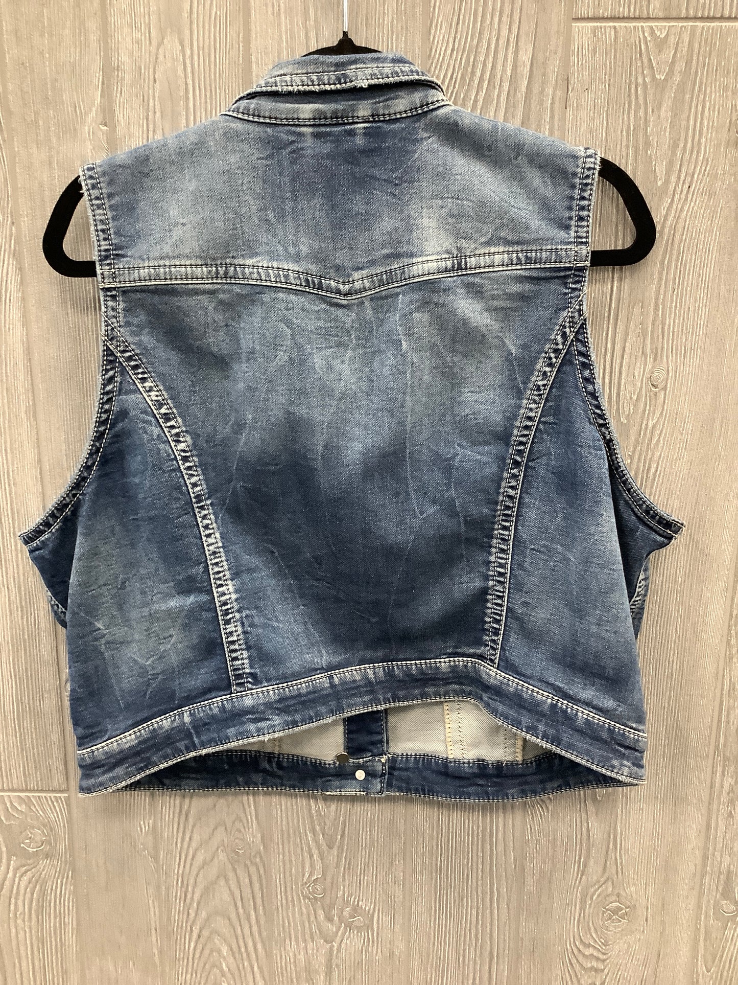 Vest Other By Silver In Blue Denim, Size: 2x