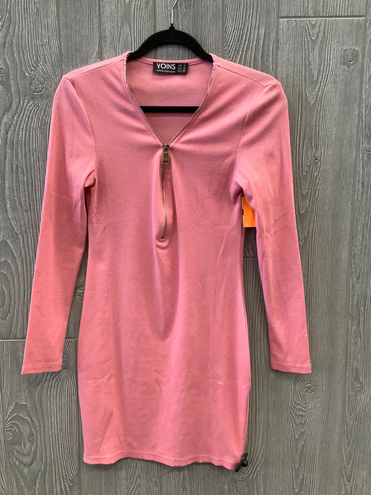 Dress Casual Midi By Clothes Mentor In Pink, Size: Xs