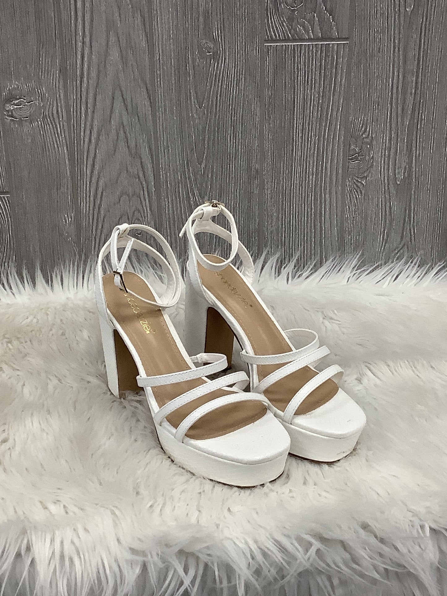 Sandals Heels Block By Shoedazzle  Size: 8