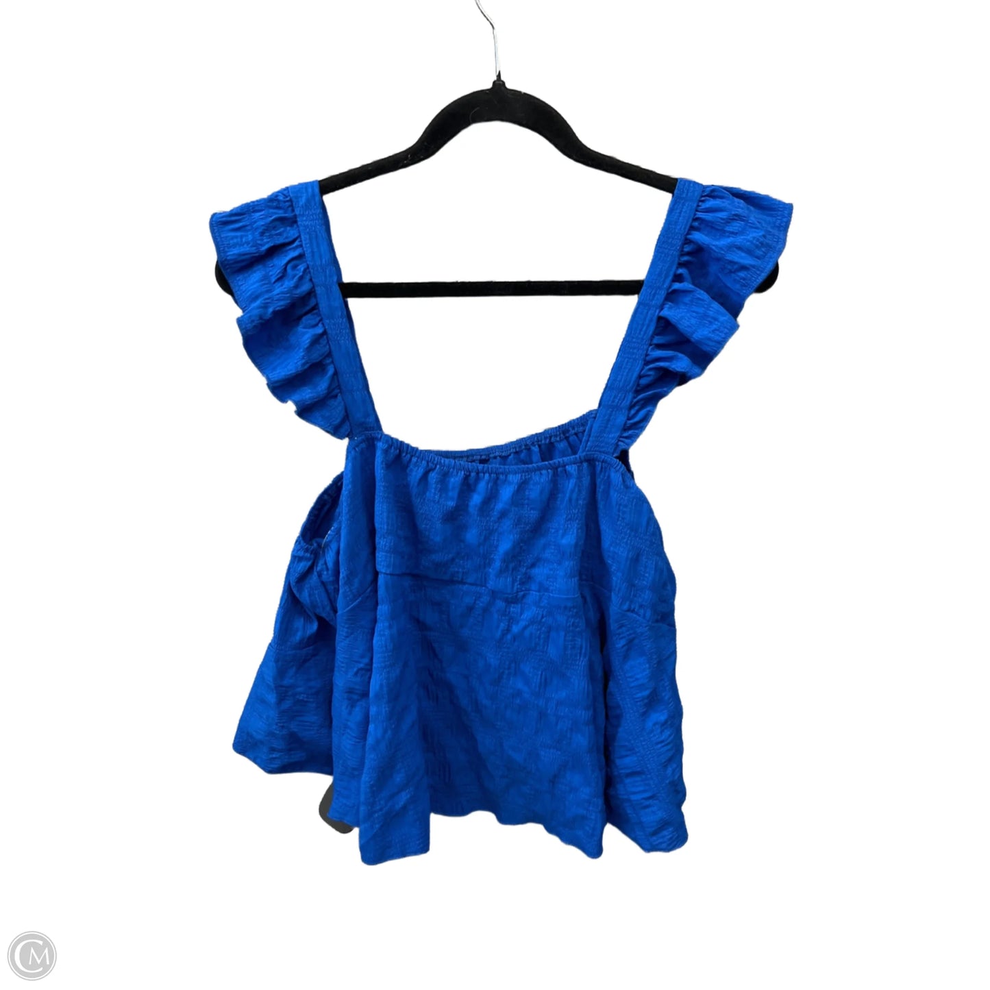 Top Sleeveless By Shein In Blue, Size: 2x