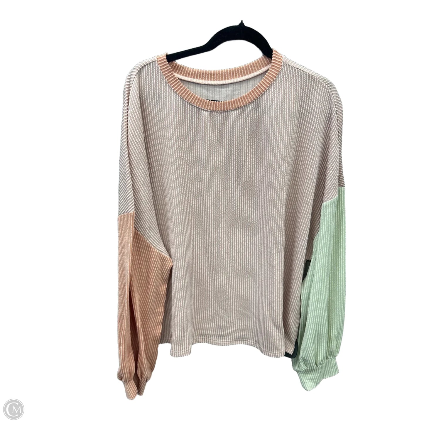 Top Long Sleeve By Clothes Mentor In Pink, Size: Xxl
