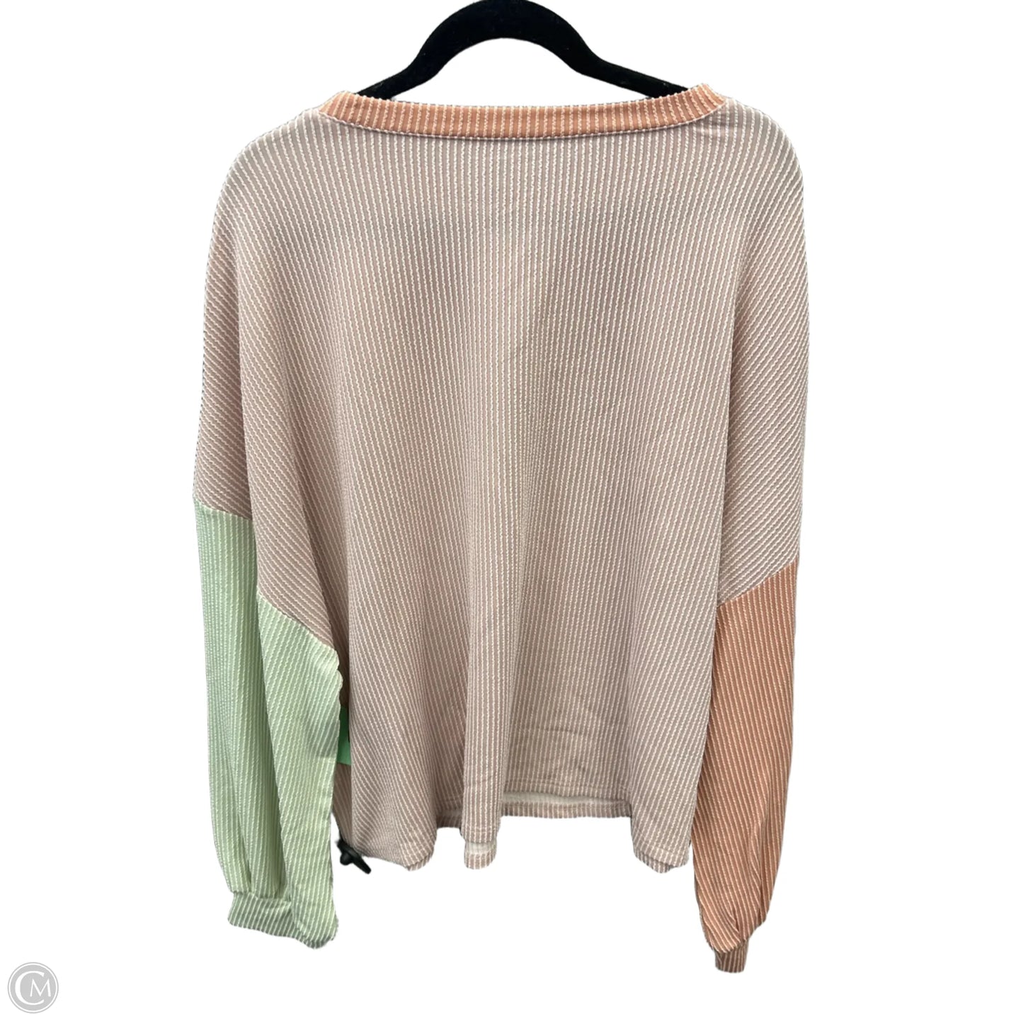 Top Long Sleeve By Clothes Mentor In Pink, Size: Xxl