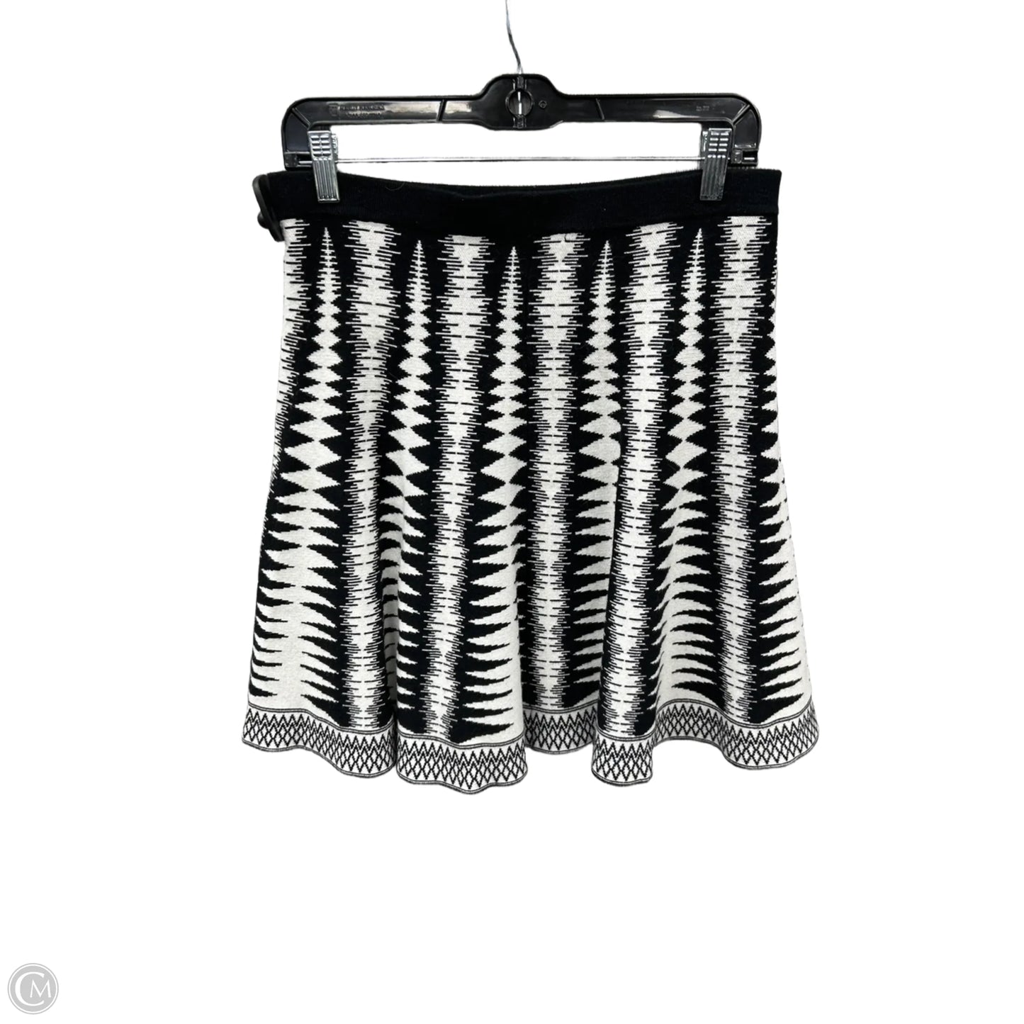 Skirt Midi By Saks Fifth Avenue In Black & White, Size: M