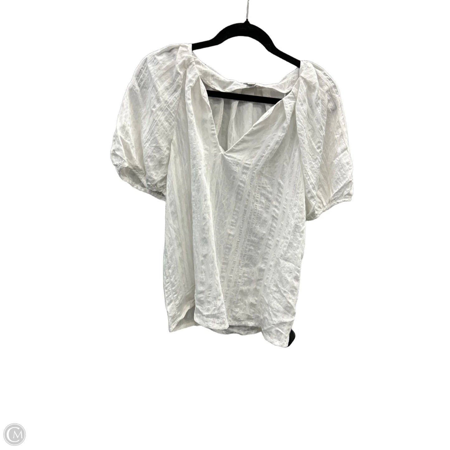 Top Short Sleeve By A Pea In The Pod In White, Size: S
