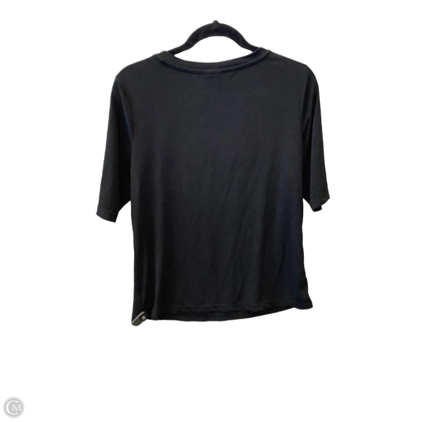 Top Short Sleeve By Clothes Mentor In Black, Size: L