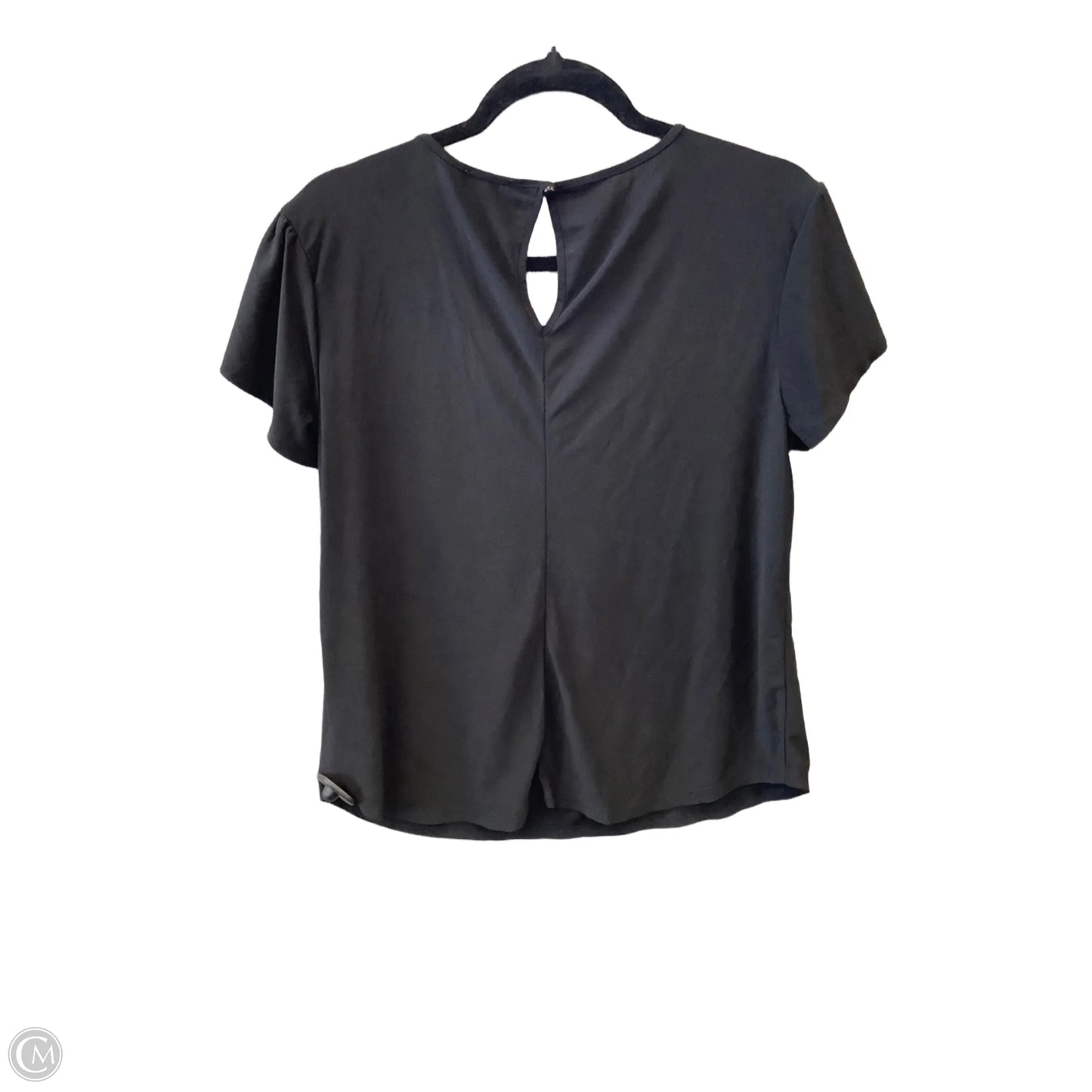 Top Short Sleeve By Auw In Black, Size: M