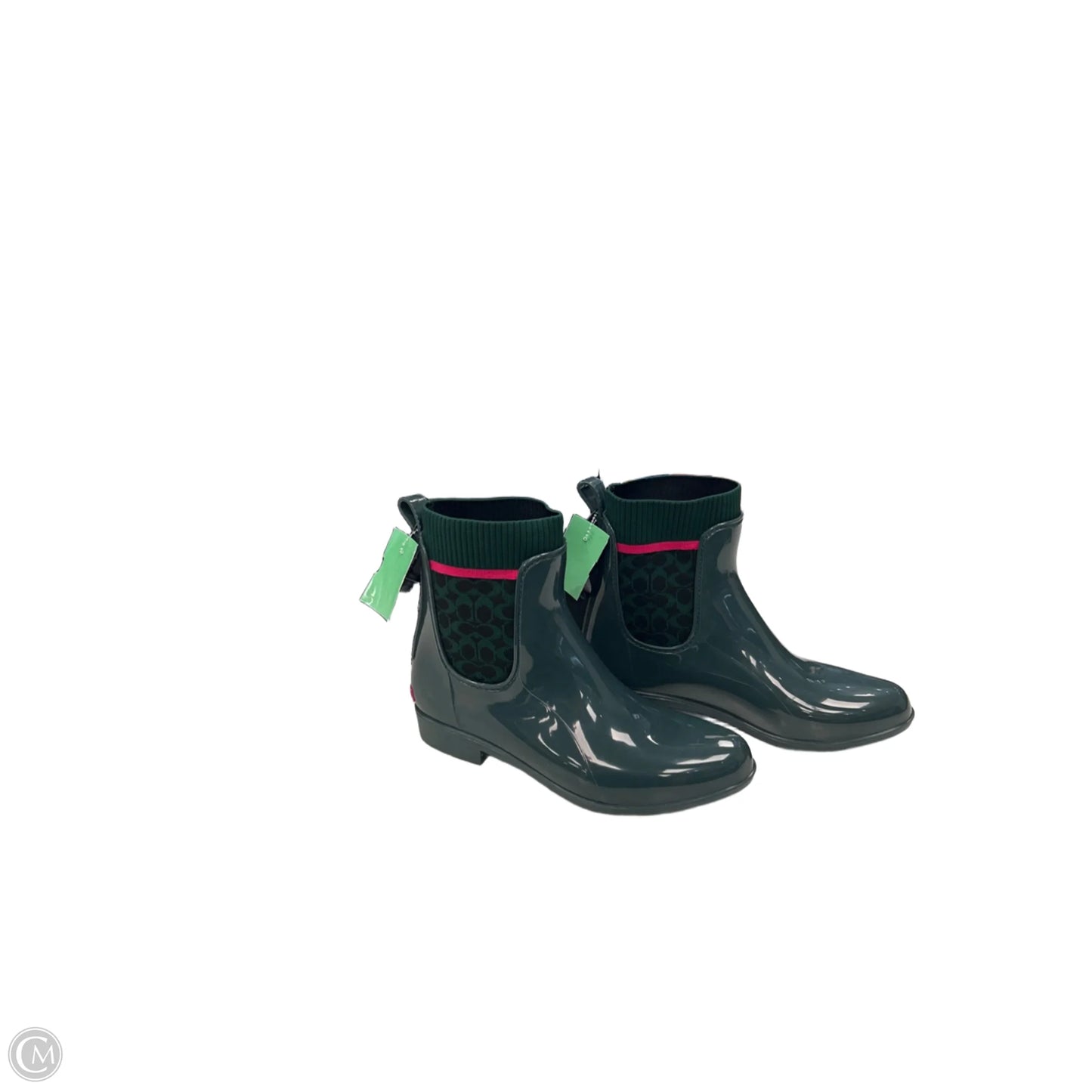 Boots Designer By Coach In Green, Size: 8