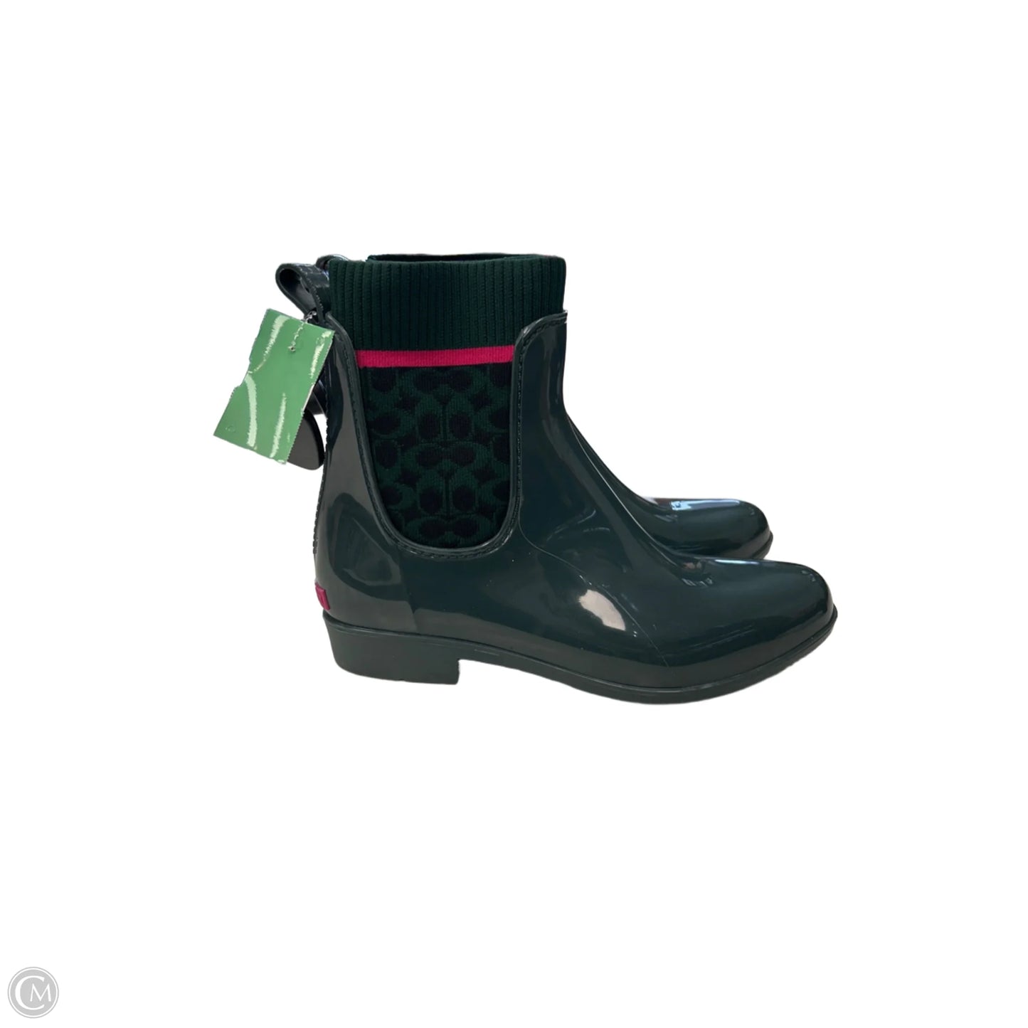 Boots Designer By Coach In Green, Size: 8