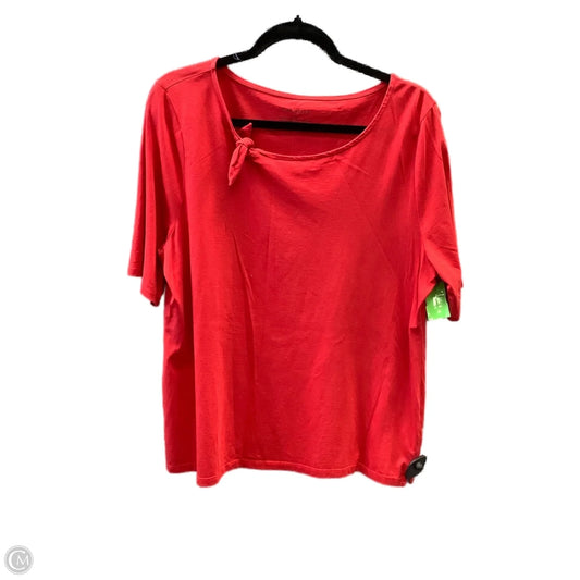 Top Short Sleeve By Tacera In Red, Size: Xl