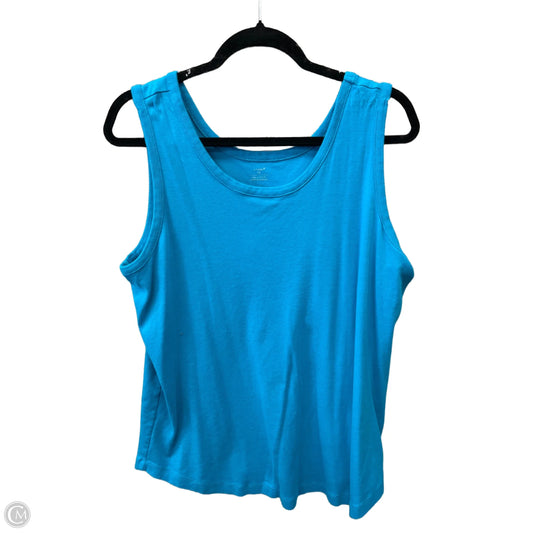 Top Sleeveless By Cj Banks In Blue, Size: 1x