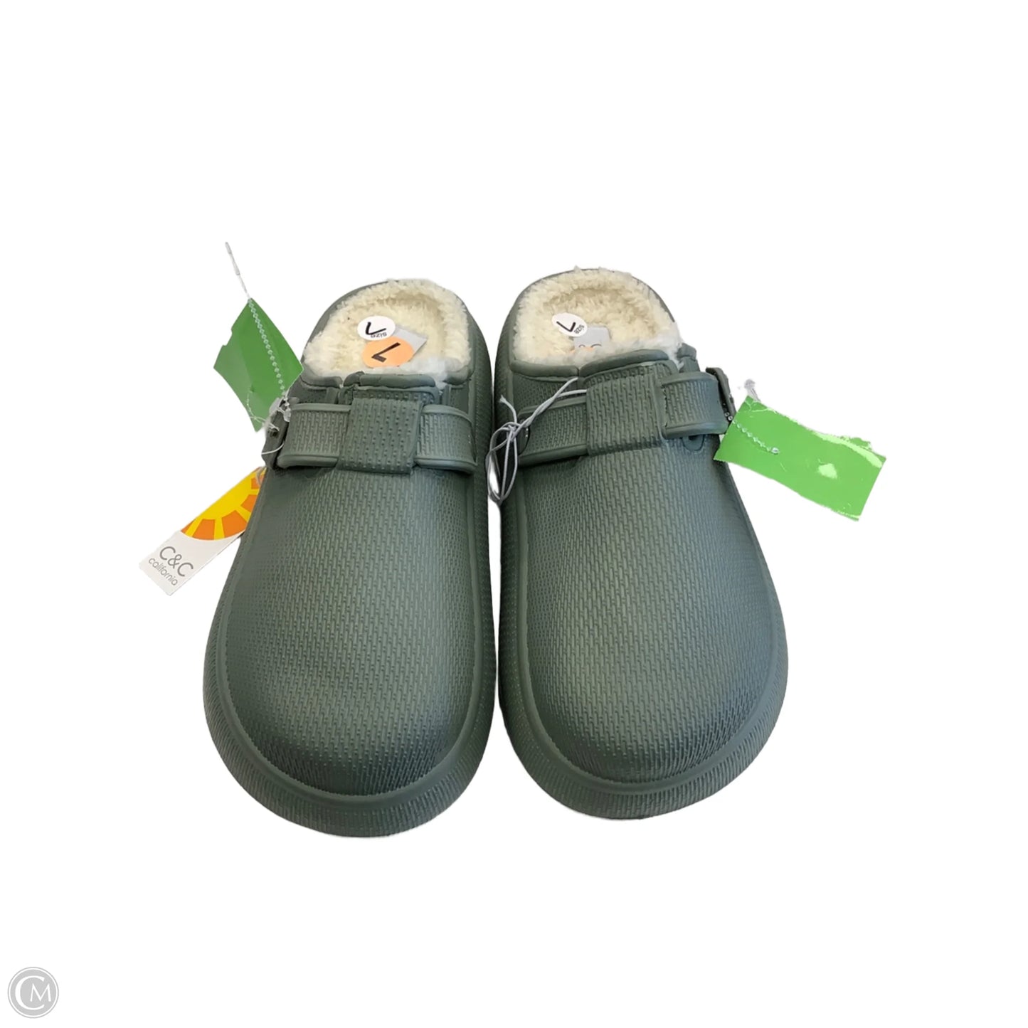 Shoes Flats By C And C In Green, Size: 7