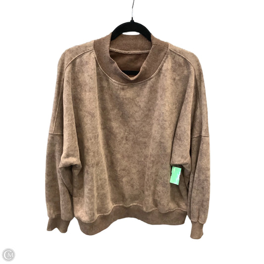 Sweatshirt Crewneck By Clothes Mentor In Brown, Size: Xl