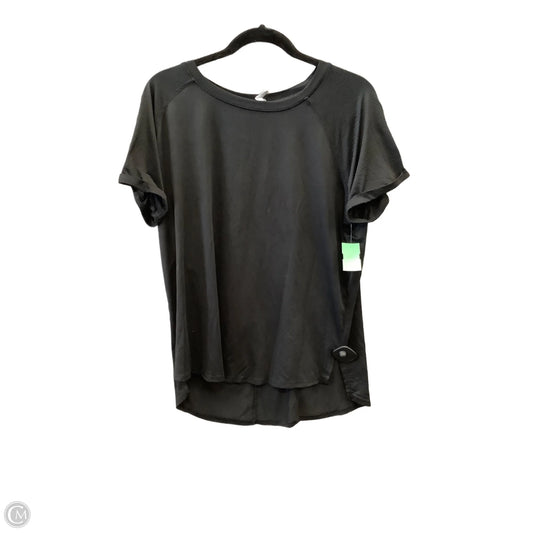 Athletic Top Short Sleeve By Avia In Black, Size: L
