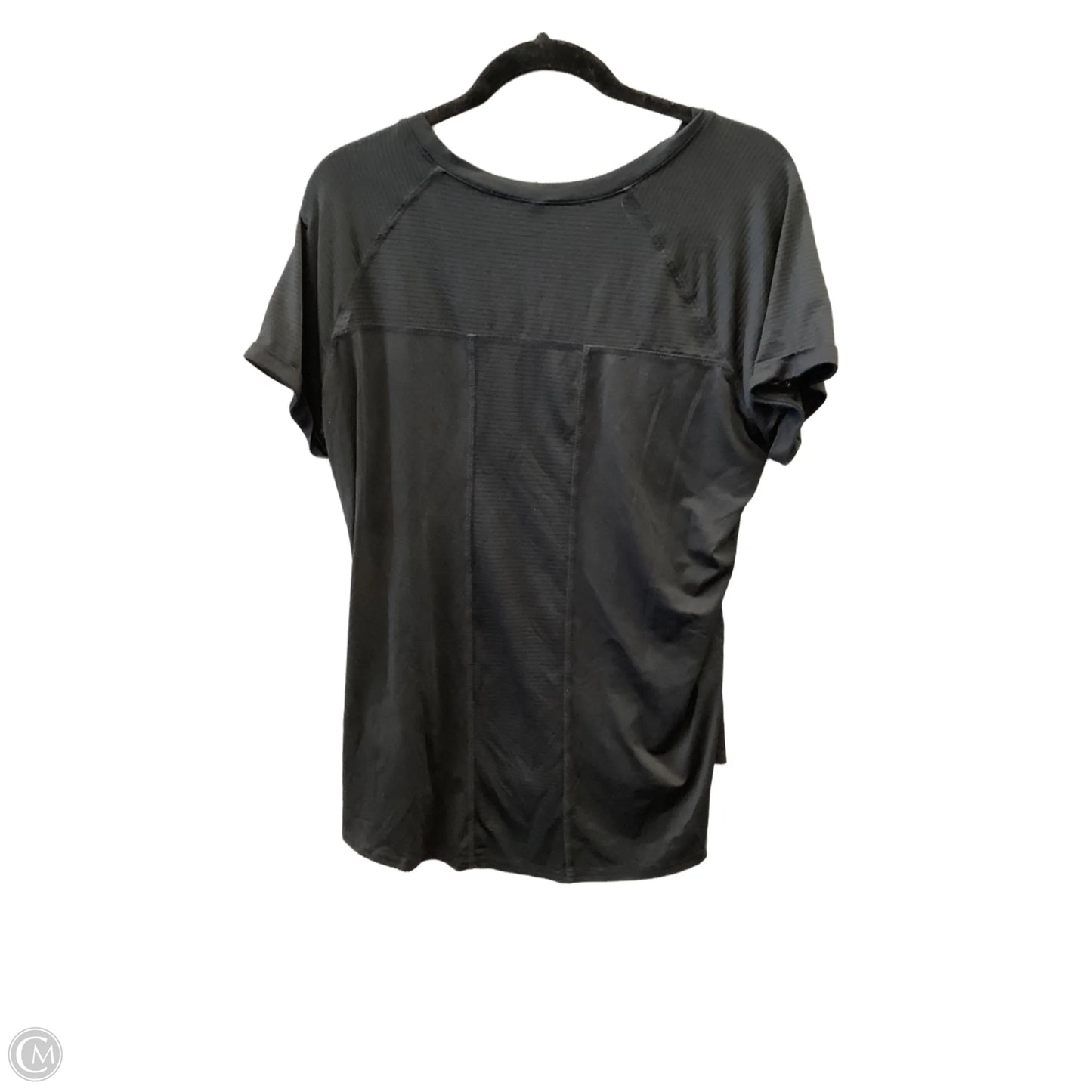 Athletic Top Short Sleeve By Avia In Black, Size: L